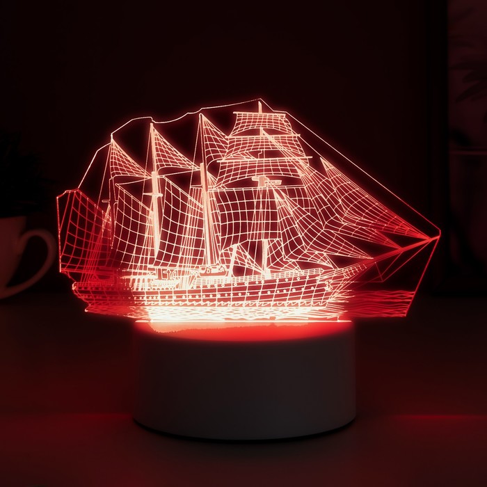 Светильник "Фрегат" LED RGB от сети 9,5х15х16см RISALUX - фото 1883422395
