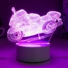 Светильник "Гоночный мотоцикл" LED RGB от сети  9,5х16х14 см RISALUX - Фото 3