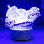 Светильник «Гоночный мотоцикл» LED RGB от сети 9.5×16×14 см RISALUX - Фото 4