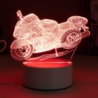 Светильник "Гоночный мотоцикл" LED RGB от сети  9,5х16х14 см RISALUX - Фото 5
