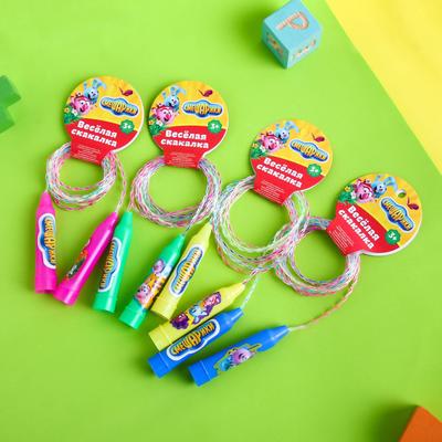 Скакалка «Нюша, Крош и Еж», Смешарики, 2 м