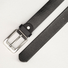 Ремень мужской, ширина 3 см, винт, пряжка металл, цвет чёрный - Фото 3