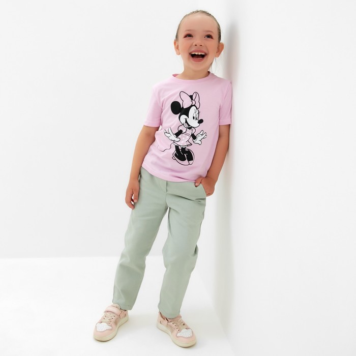 Футболка детская Disney "Минни", рост 110-116 (32), розовый - фото 1906977496