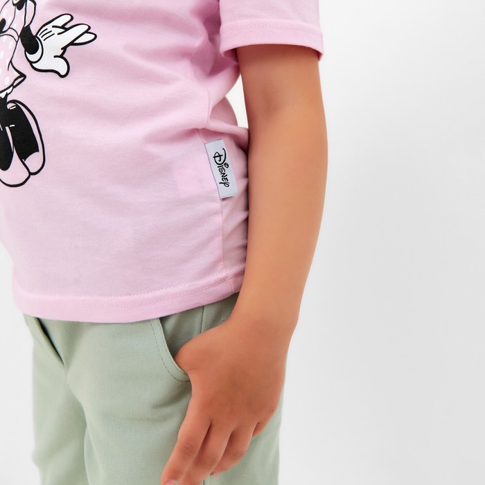 Футболка детская Disney "Минни", рост 110-116 (32), розовый - фото 1906977500