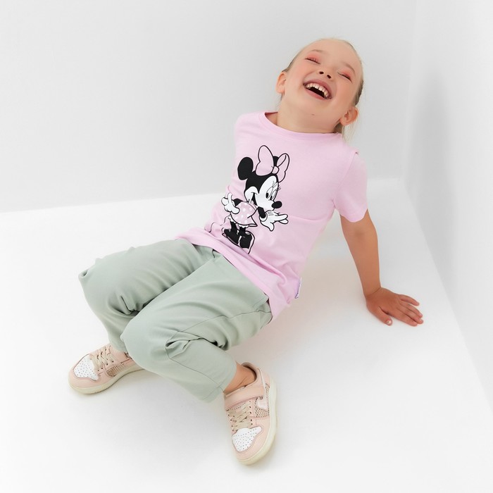 Футболка детская Disney "Минни", рост 110-116 (32), розовый - фото 1906977502