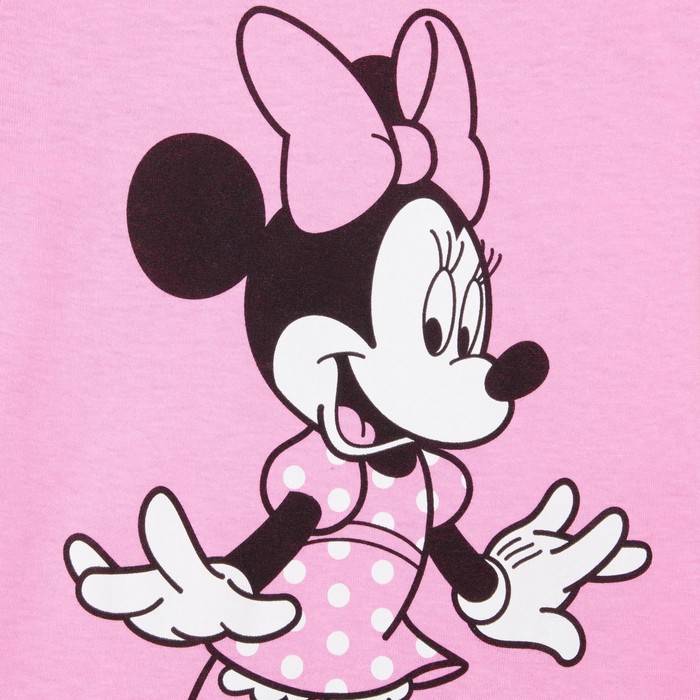 Футболка детская Disney "Минни", рост 110-116 (32), розовый - фото 1927438974