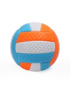 Волейбольный мяч, машинная сшивка, 18 панелей, р. 2, PVC, цвета МИКС - Фото 5