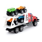 Грузовик инерционный «Перевозчик» с 4 машинами, МИКС - Фото 3