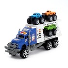 Грузовик инерционный «Перевозчик» с 4 машинами, МИКС - Фото 5