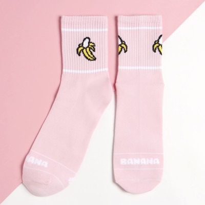 Носки женские KAFTAN «Банан», размер 36-40 (23-25 см), розовые