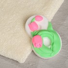 Фигурное мыло "8-ка белая с тюльпанами" 60г - фото 20897784