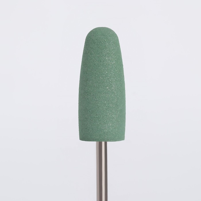 Фреза силиконовая для полировки, средняя, 10 × 24 мм, в пластиковом футляре, цвет зелёный - фото 1896704807