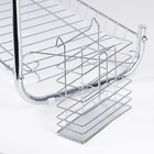 Сушилка для посуды Доляна «Стойка», Р-образная, 40×23,5×34 см, цвет хром - фото 27087502