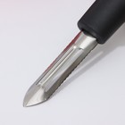 Овощечистка вертикальная Доляна «Чили», 18.5 см, нержавеющая сталь, чёрная - Фото 3