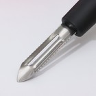 Овощечистка вертикальная Доляна «Чили», 18.5 см, нержавеющая сталь, чёрная - Фото 4