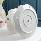 Этажёрка для фруктов и десертов Доляна «Сьюзен», 2 яруса, 25×20×27 см, керамика, белая - Фото 4