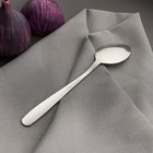 Набор ложек чайных из нержавеющей стали Доляна «Бабл», h=15 см, 6 шт, цвет серебряный - фото 53666627