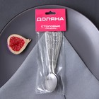 Набор ложек чайных из нержавеющей стали Доляна «Бабл», h=15 см, 6 шт, цвет серебряный - фото 53666628