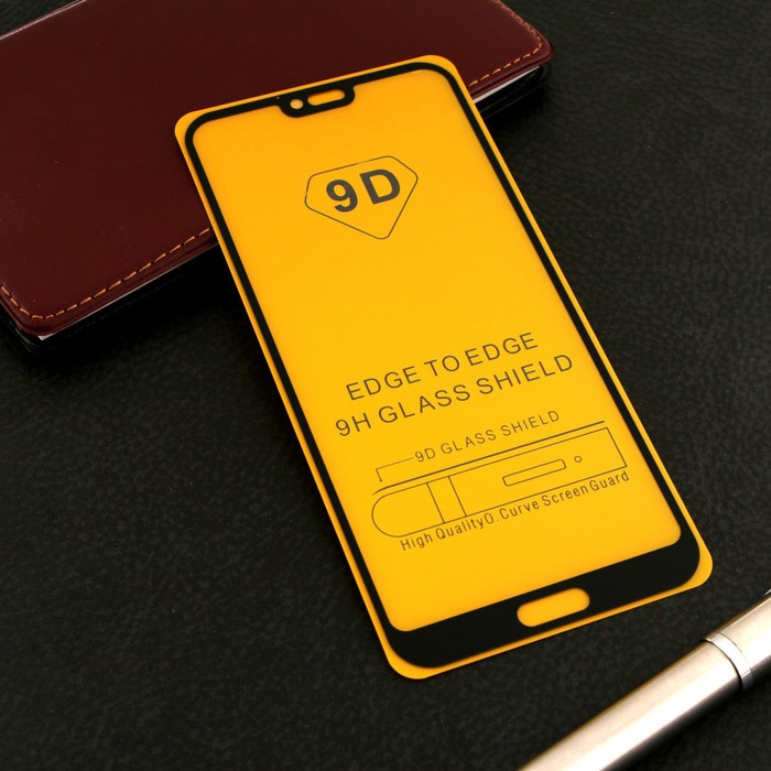 Защитное стекло Innovation 2D, для Honor 10, полный клей, чёрное - Фото 1