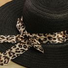Шляпа пляжная "Кокетка", цвет чёрный, обхват головы 58 см, ширина полей 10 см - Фото 2