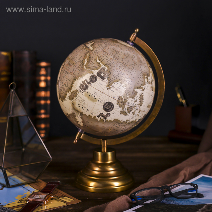 Сувенир глобус "Поиск" 20х20х33 см - Фото 1