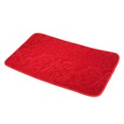 Набор ковриков для ванны и туалета «Афина», 2 шт: 40×50, 50×78 см, цвет красный - Фото 2