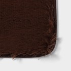 Набор ковриков для ванной и туалета Доляна «Пушистик», 2 шт, 38×49 см, 49×79 см, цвет коричневый - Фото 2