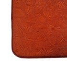 Набор ковриков для ванны и туалета «Ракушки», 2 шт: 40×50, 50×80 см, цвет коричневый - Фото 3