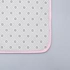 Набор ковриков для ванной и туалета Доляна «Пушистик», 2 шт, 38×40, 40×60 см, цвет розовый - Фото 5
