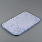 Набор ковриков для ванной и туалета Доляна «Пушистик», 2 шт, 38×40, 40×60 см, цвет сиренево-голубой - Фото 3