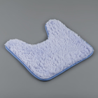 Набор ковриков для ванной и туалета Доляна «Пушистик», 2 шт, 38×40, 40×60 см, цвет сиренево-голубой - Фото 4