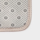 Коврики для ванной и туалета Доляна «Пушистик», 2 шт., 38×40, 40×60 см, коричневые - Фото 4