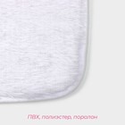 Коврики для ванной и туалета Доляна «Пушистик», 2 шт., 38×40 см, 40×60 см, белые - Фото 3