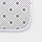 Коврики для ванной и туалета Доляна «Пушистик», 2 шт., 38×40 см, 40×60 см, белые - Фото 5