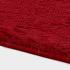 Набор ковриков для ванной и туалета Доляна «Пушистик», 2 шт, 38×40 см, 40×60 см, цвет бордовый - Фото 3