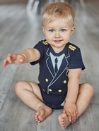 Боди для мальчика «Крошка Я. Капитан», рост 62-68 см, синее - Фото 10