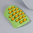 Массажёр для ног, с шипами, 26×18×5 см, зелёный - Фото 4