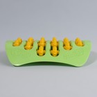 Массажёр для ног, с шипами, 26×18×5 см, зелёный - Фото 6