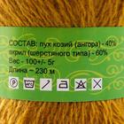 Пряжа "Нежность" 60% акрил, 40% козий пух 230м/100гр  (Горчица) (комплект 5 шт) - фото 20898324