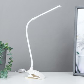 Лампа на прищепке "Змейка" 1Вт 14 LED USB белый 9х3,5х42 см RISALUX