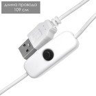 Лампа на прищепке "Змейка" 1Вт 14 LED USB белый 9х3,5х42 см RISALUX 3973187 - фото 996709