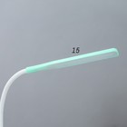 Лампа на прищепке "Змейка" 1Вт 14 LED USB зеленый 9х3,5х42 см - Фото 6