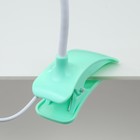 Лампа на прищепке "Змейка" 1Вт 14 LED USB зеленый 9х3,5х42 см - Фото 8