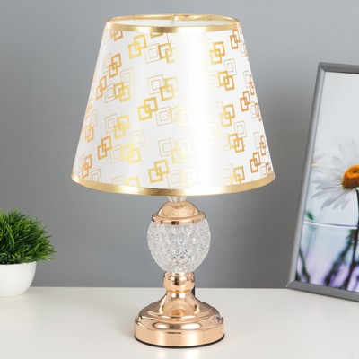 Лампа настольная «Азалия» 1×40 Вт Е27 220 В золото 25×25×40 см RISALUX