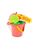 Набор игрушек для песочницы, 6 предметов: ведро, ситечко, совок, грабельки, формочки, МИКС - Фото 6
