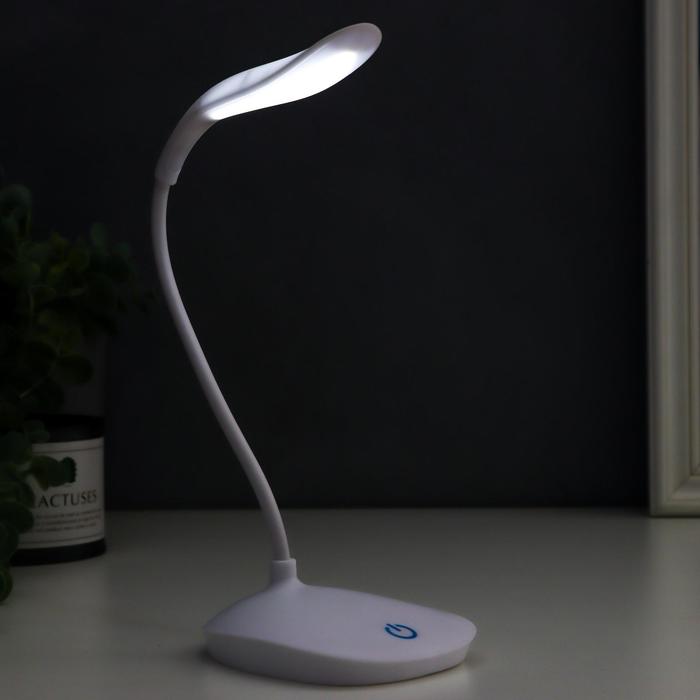 Лампа настольная "Фонарь" 1Вт 14 LED USB белый 13х10х42 см RISALUX - фото 1906978102