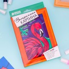 Витражная мини-картина «Фламинго» 10х15 см - Фото 3