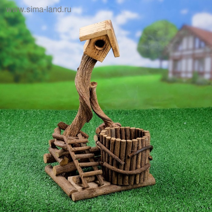 Кашпо "Скворечник" 18*19*35 см - Фото 1