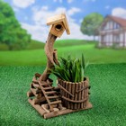 Кашпо "Скворечник" 18*19*35 см - Фото 2