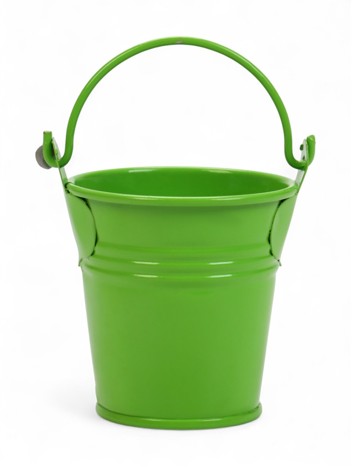 Декоративно кашпо для цветов «Ведёрко Томми», 100 мл, d=5.3 см, h=5.6 см, металлическое